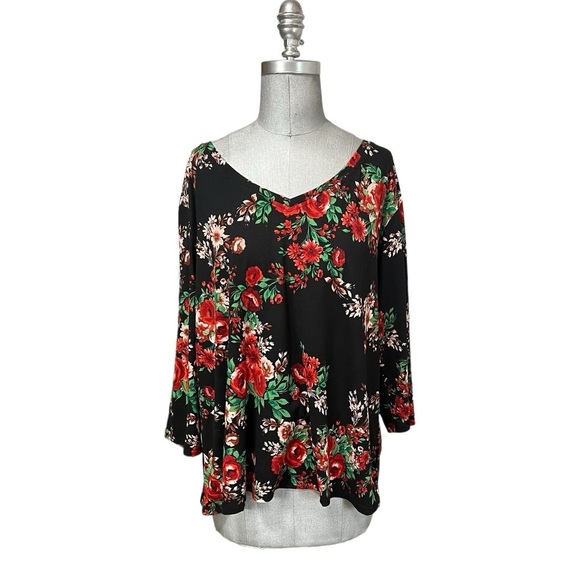 The Pioneer Woman Floral 3/4 Sleeve Pull-Over Top Size XXXL - Picture 1 of 7